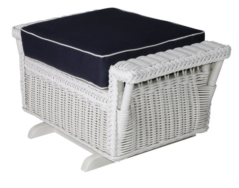 Bar Harbor Gliding Ottoman White