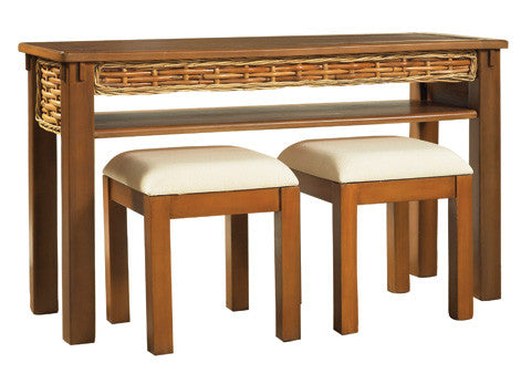 Freeport Console Table with Stools