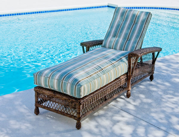 Bar Harbor Outdoor Chaise w/adj back