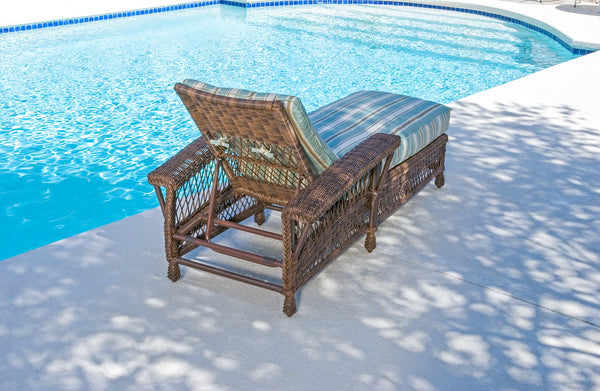 Bar Harbor Outdoor Chaise w/adj back