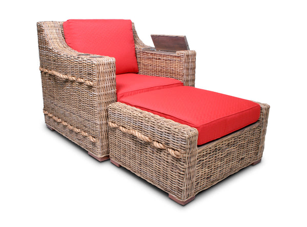 Sailor's Arm Chair With Ottoman